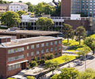 Exterior view of Marion Hall and Kimmel Hall